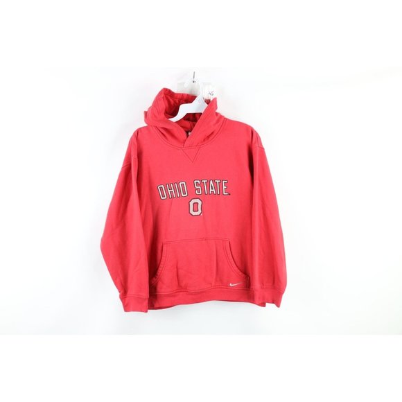 Vintage Nike M Faded Travis Scott Mini Swoosh Ohio State University Hoodie - Picture 1 of 11